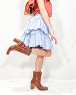 Load image into Gallery viewer, MARIE BLUE SKY SKIRT