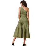 Load image into Gallery viewer, ANTONELLA OLIVE DRESS