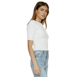 Load image into Gallery viewer, BASIC WHITE KNIT TOP