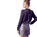 Load image into Gallery viewer, BLACK TIE MOCK TOP