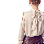 Load image into Gallery viewer, CHAMPAGNE TIE MOCK TOP