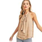 Load image into Gallery viewer, CONSTANTINE TIE TOP GOLD