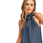 Load image into Gallery viewer, CONSTANTINE TIE TOP DEEP BLUE