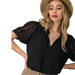 Load image into Gallery viewer, DELIGHT BLOUSE BLACK