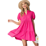 Load image into Gallery viewer, ILSE HOT PINK DRESS