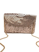 Load image into Gallery viewer, GOLD SEQUIN CLUTCH