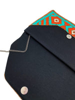 Load image into Gallery viewer, TURQOUISE & CORAL CLUTCH