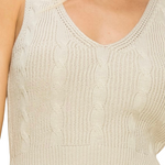 Load image into Gallery viewer, KHAKI CROPPED SWEATER TANK