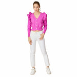Load image into Gallery viewer, MARBELLA ELECTRIC ORCHID CARDIGAN