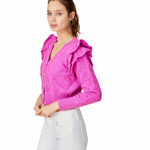 Load image into Gallery viewer, MARBELLA ELECTRIC ORCHID CARDIGAN