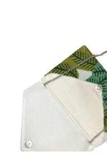 Load image into Gallery viewer, PALM LEAF GREEN CLUTCH