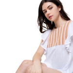 Load image into Gallery viewer, SILVANA RUFFLE TOP