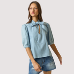 Load image into Gallery viewer, ADELE BOW NECK TIE TOP
