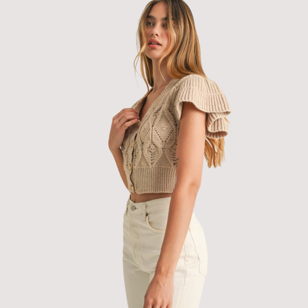 BELLA RUFFLE CROP
