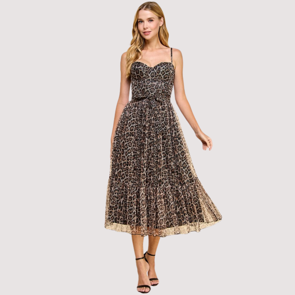 DINORAH CHEETAH DRESS