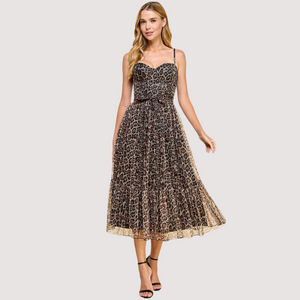 Open image in slideshow, DINORAH CHEETAH DRESS
