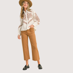 Load image into Gallery viewer, SAHARA STITCH EMBROIDERED COTTON TOP
