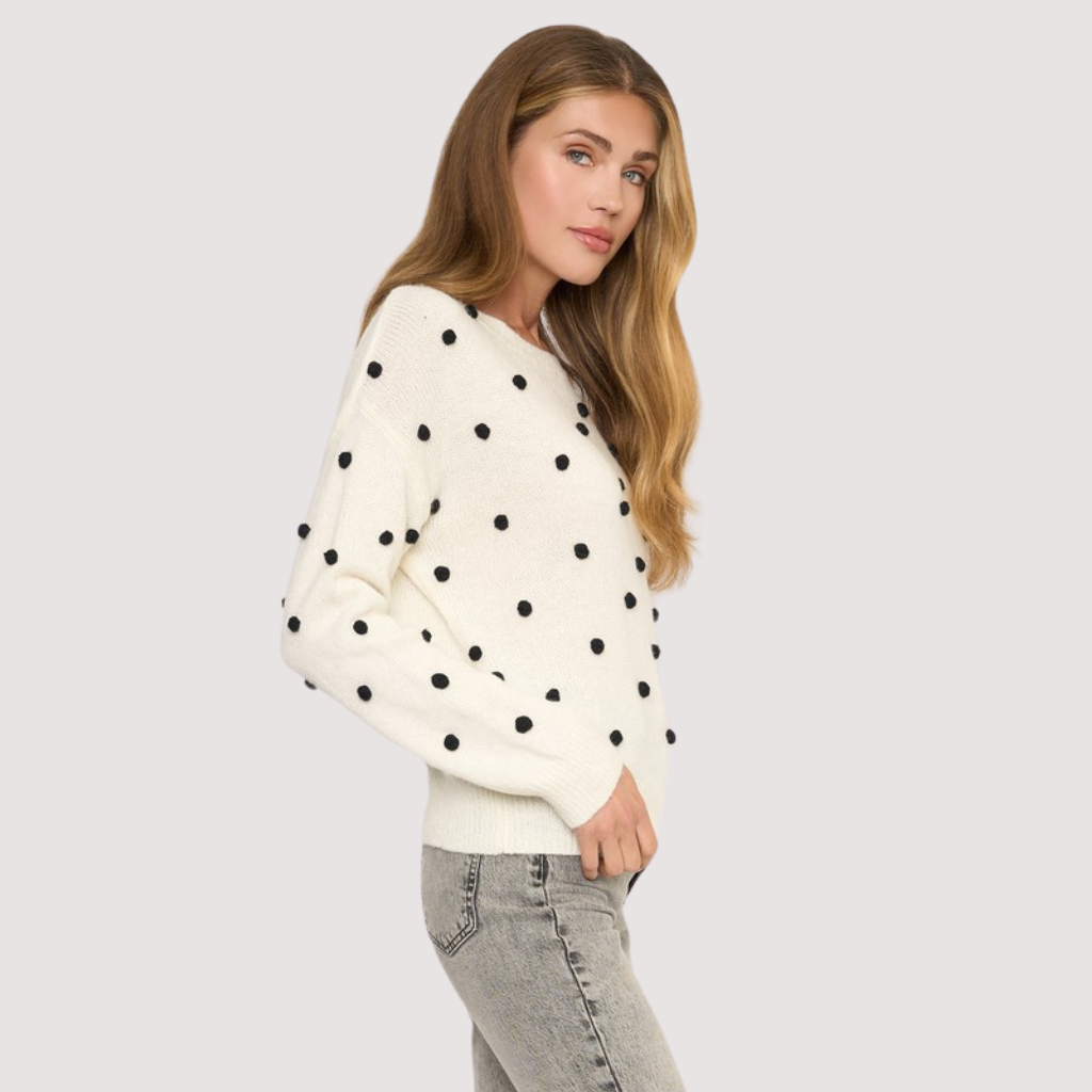 POLKA POM SWEATER
