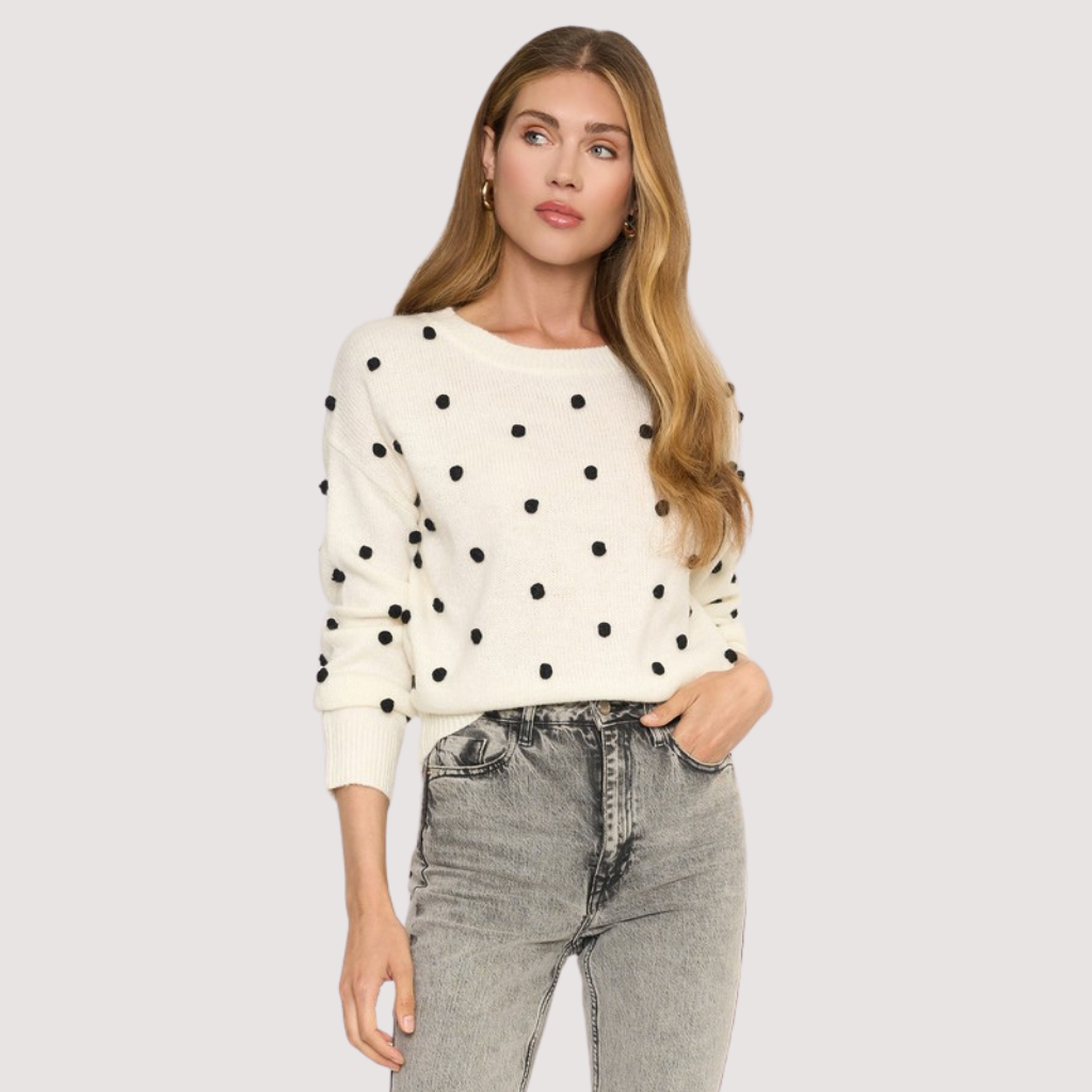 POLKA POM SWEATER