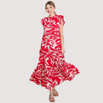 Load image into Gallery viewer, SCARLET BLOOM MAXI DRESS
