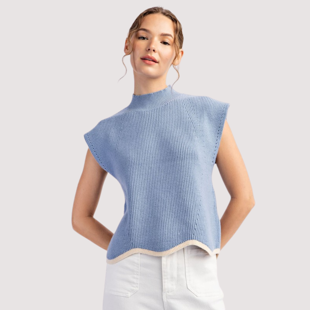 CLOUDLINE MOCK NECK TOP