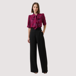 Load image into Gallery viewer, ZURUM FLORAL NECK TIE BLOUSE
