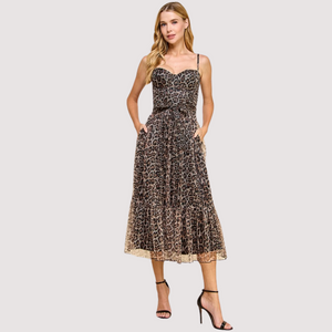 DINORAH CHEETAH DRESS