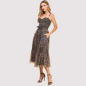 DINORAH CHEETAH DRESS