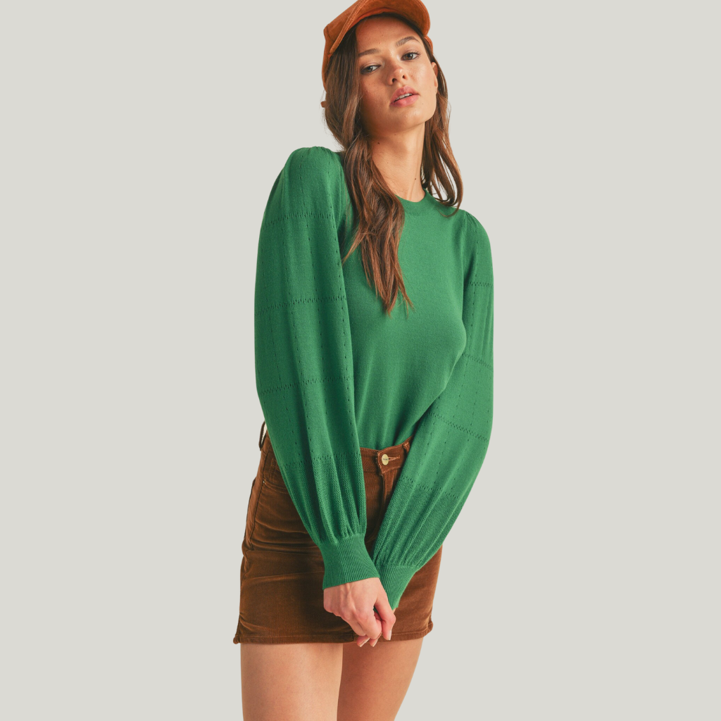 GREEN PULLOVER