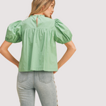 Load image into Gallery viewer, VERONICA PUFF SLEEVE TOP
