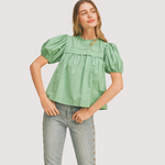 Load image into Gallery viewer, VERONICA PUFF SLEEVE TOP
