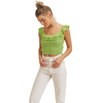 Load image into Gallery viewer, ALESSANDRA LIME  TANK TOP
