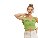 Load image into Gallery viewer, ALESSANDRA LIME  TANK TOP
