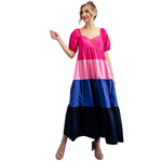Load image into Gallery viewer, ALIDA COLORBLOCK MAXI DRESS
