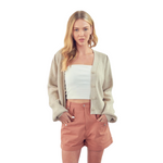 Load image into Gallery viewer, ANETTE TAUPE CARDIGAN
