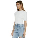 Load image into Gallery viewer, BASIC WHITE KNIT TOP
