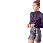 Load image into Gallery viewer, BLACK TIE MOCK TOP
