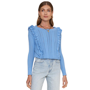 CATANIA BLUE SWEATER TOP