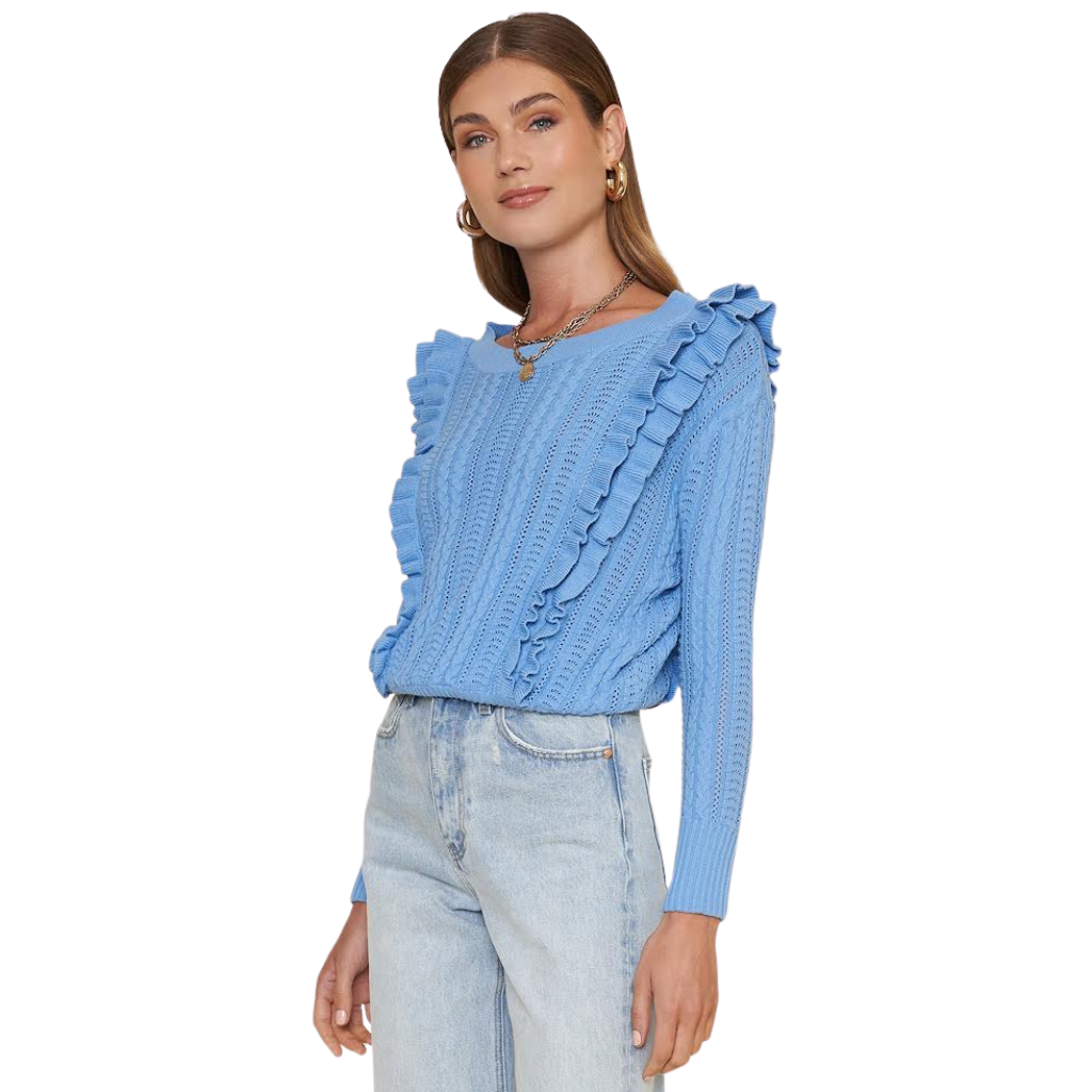 CATANIA BLUE SWEATER TOP