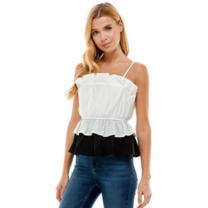 Open image in slideshow, CLAUDINE SLEEVELESS TOP
