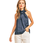 Load image into Gallery viewer, CONSTANTINE TIE TOP DEEP BLUE
