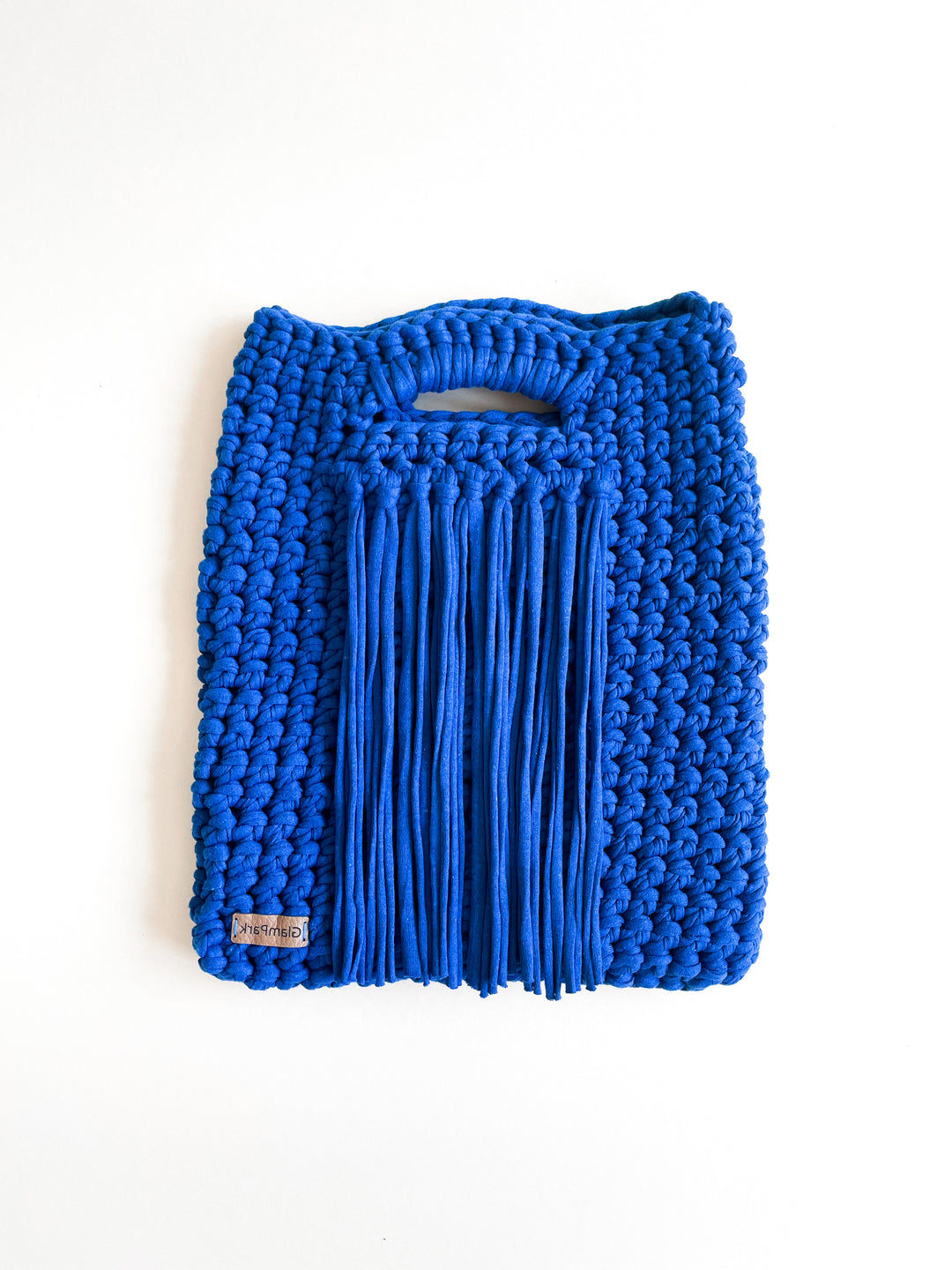 ROYAL BLUE CROCHET PURSE