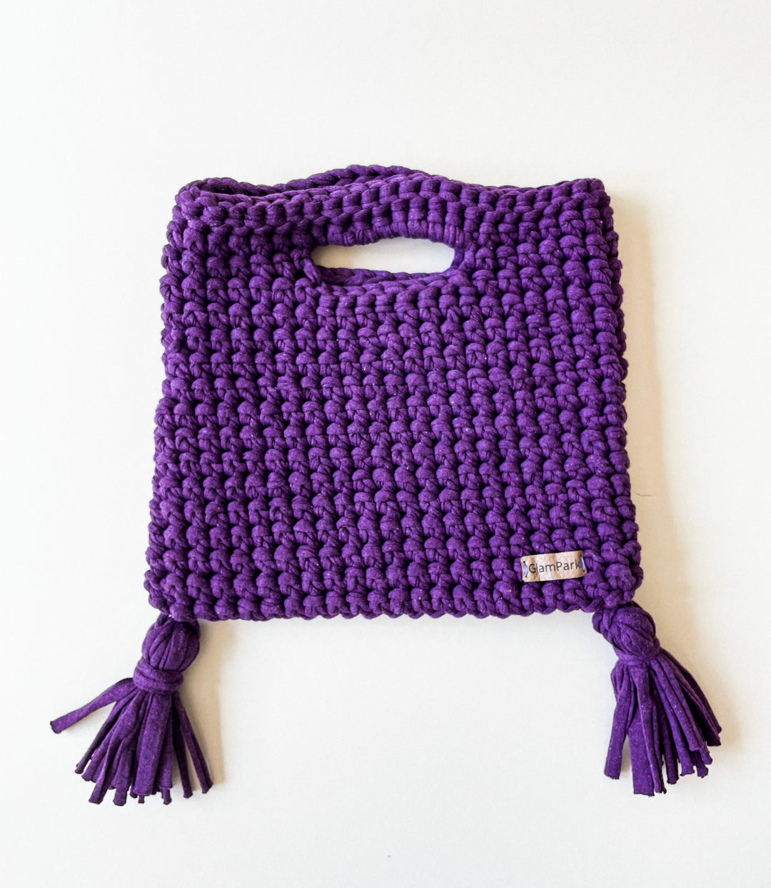 PURPLE CROCHET PURSE