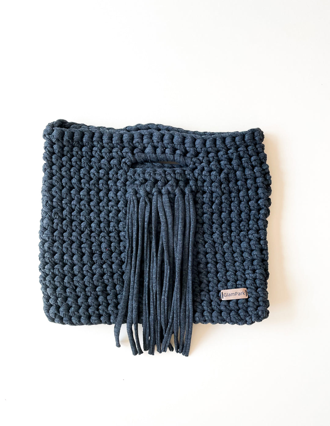 BLUE INDIGO CROCHET PURSE