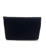 Load image into Gallery viewer, BLACK MULTI-COLOR LEAF BEADSED CLUTCH
