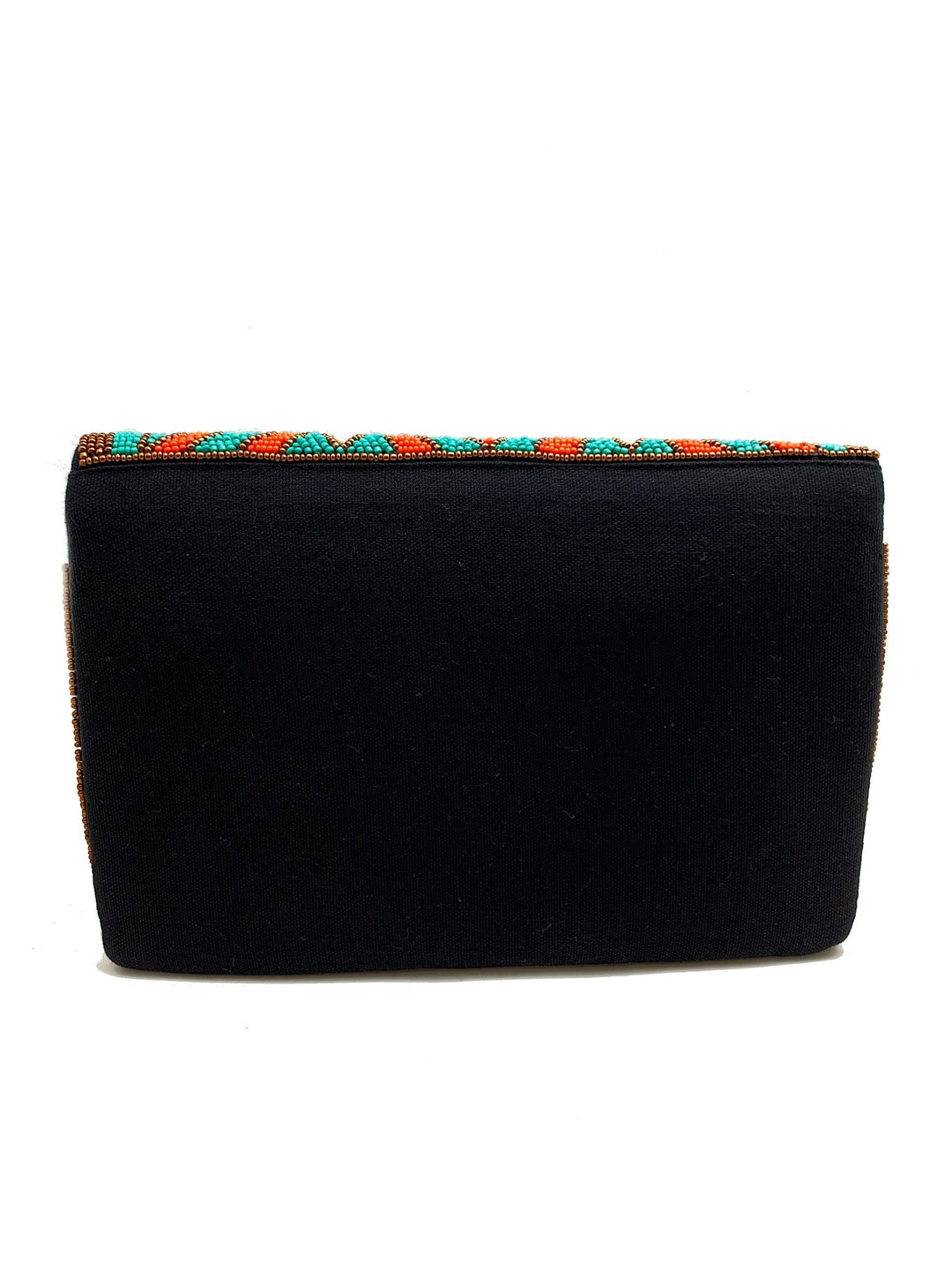 TURQOUISE & CORAL CLUTCH