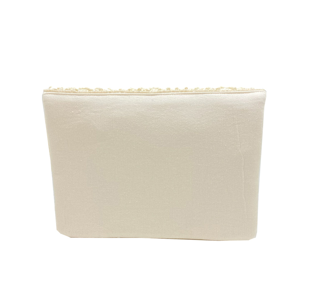 CREAM BRIDAL CLUTCH