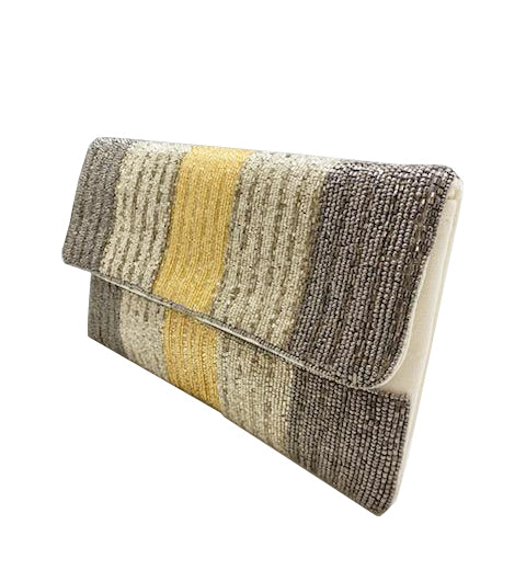 HEMATITE GOLD PARTY CLUTCH