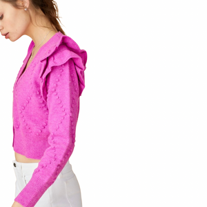 MARBELLA ELECTRIC ORCHID CARDIGAN