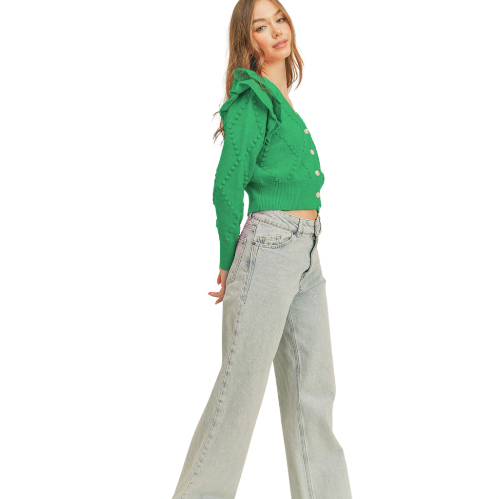 MARBELLA KELLY GREEN CARDIGAN